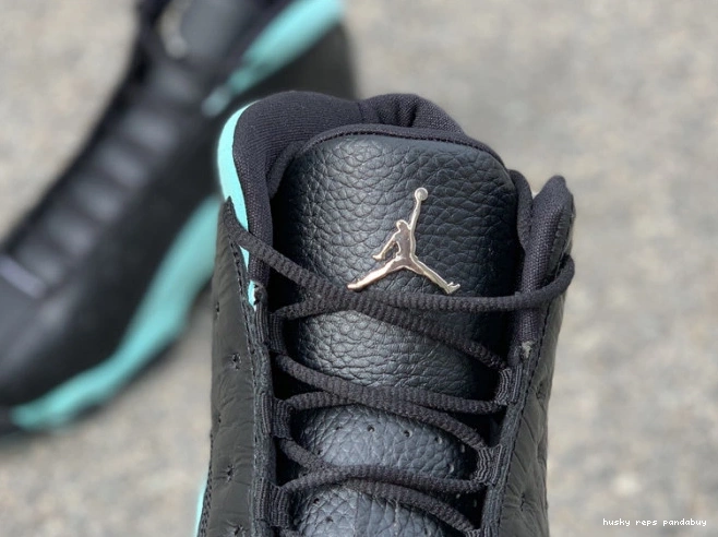 Rep Husky Jordan Island 414571-030 Retro Air Green 13 Black 0708